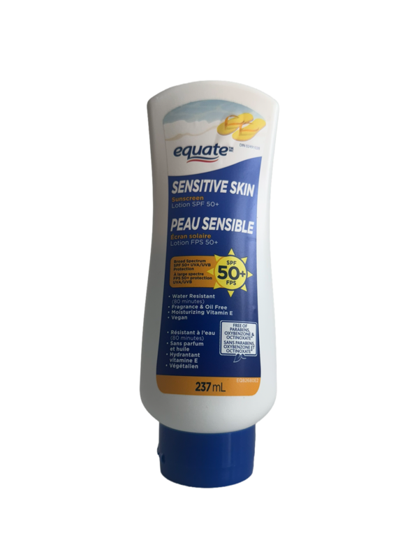 Equate Sensitive Skin Sunscreen Lotion SPF 50+